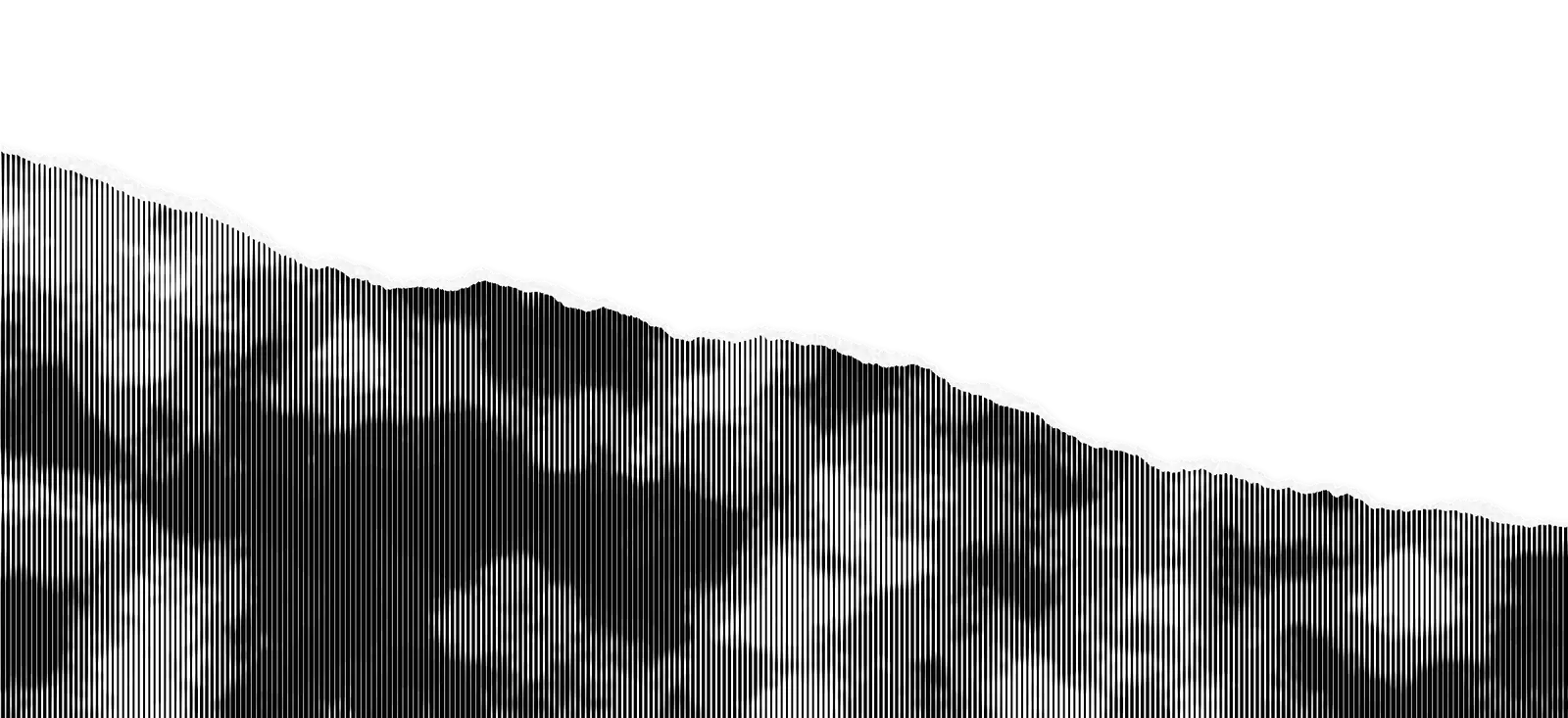 Torn halftone paper edge