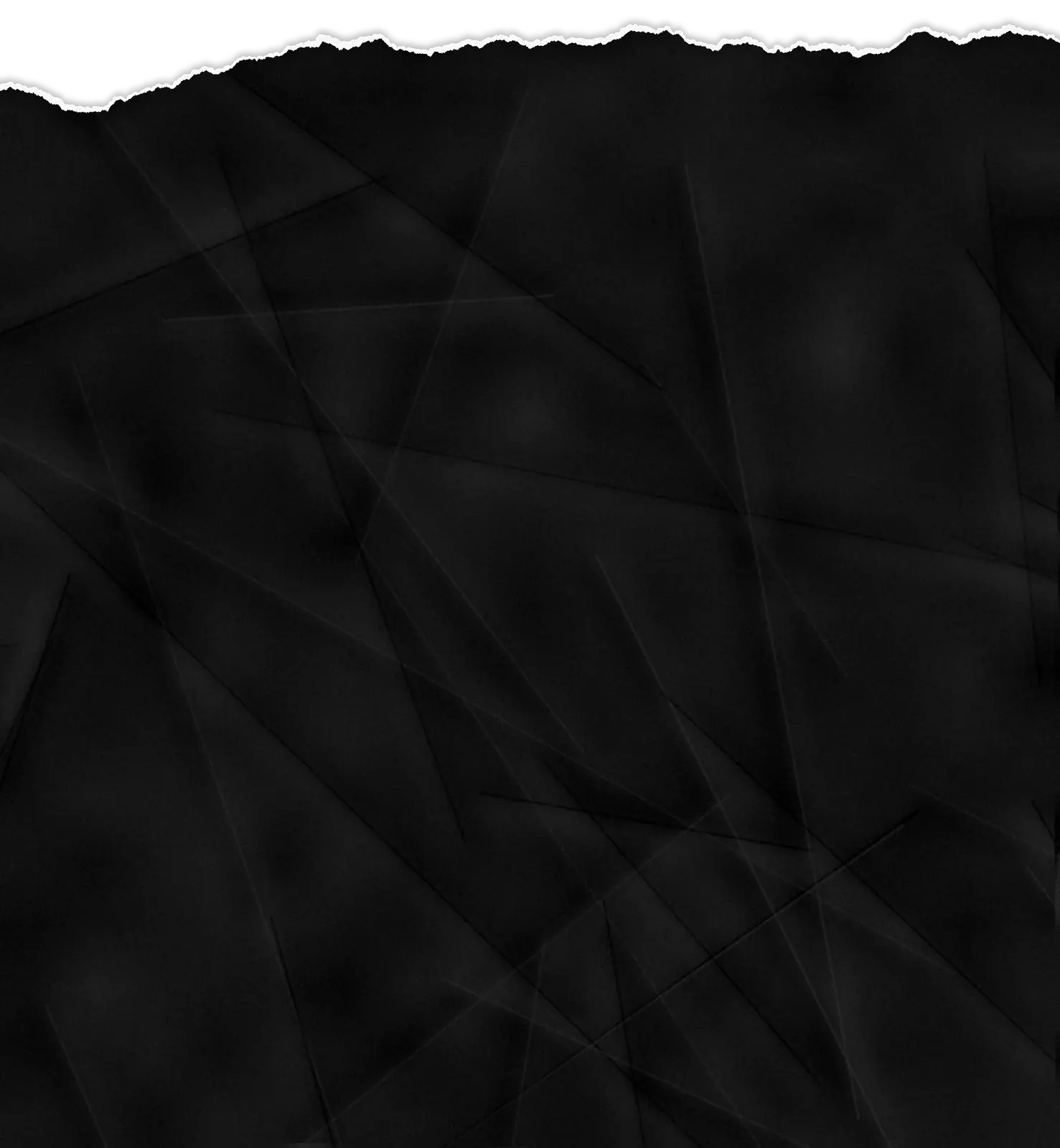 Black paper with a torn top edge